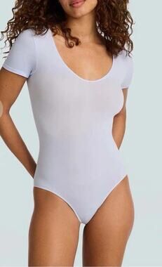 COMMANDO BALLET TEE BODYSUIT - PERIWINKLE BLUE One Size NEW NIB